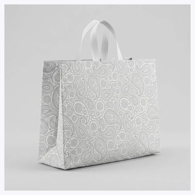 ساک دستی پارچه ای طرح ترمه مدل عطف دار پاکتی- 45 در35در 10-60گرم