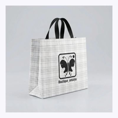 ساک دستی پارچه ای طرح مربع مدل عطف دار پاکتی - 40در30در10 افقی - 60گرم