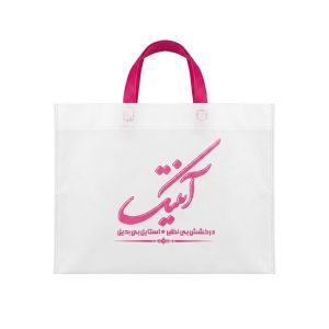ساک دستی فلت دسته زنبیلی  40 در30 - 60 گرم